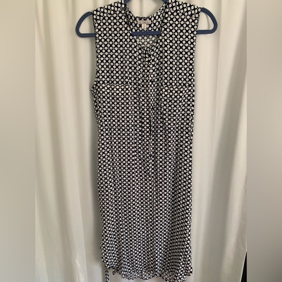 Gap polka dot shirt dress with tie belt and pockets - Picture 1 of 3